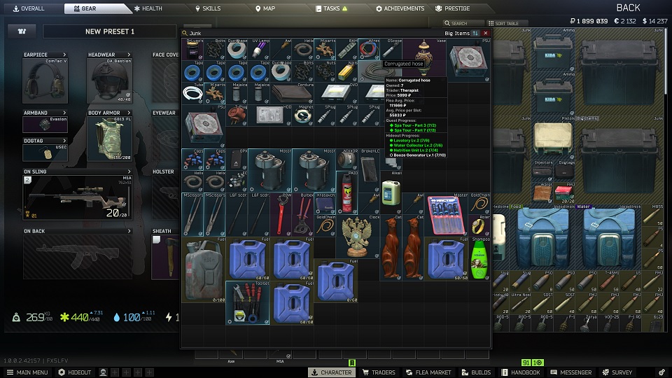 Escape From Tarkov Overlay: In-Raid access to Flea Market prices, Quest Tracking, and Hideout Tracking!