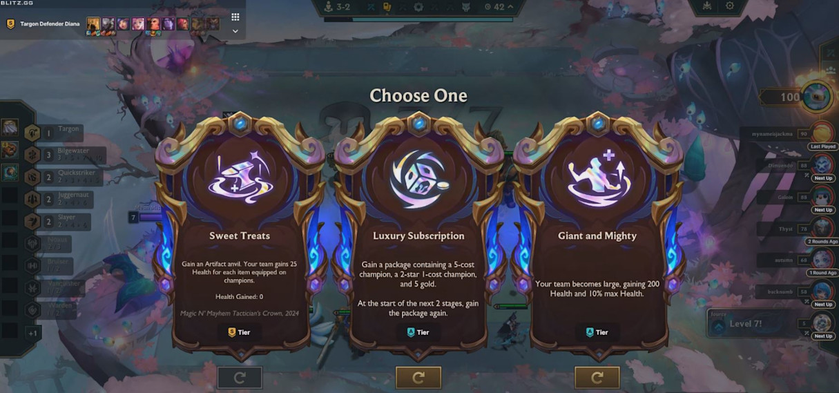 TFT Augment Tier Now in the Overlay
