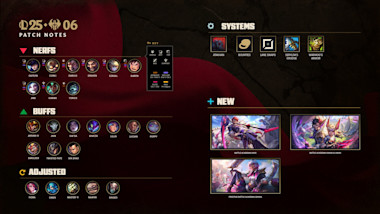League of Legends Patch Notes Quick Breakdown 25.06 (15.6) blog article